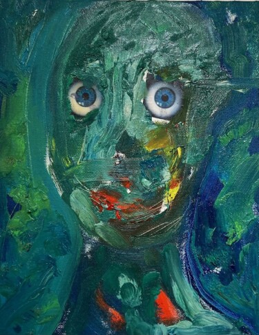 Pittura intitolato "Olio Robotico" da Ivan Cattaneo, Opera d'arte originale, Acrilico