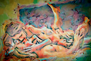 Love and kiss Digital Arts titled "Love and kiss" by Tobias Ginski, Original Artwork, Digital Painting