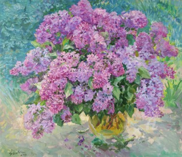 So much love, tenderness... Painting titled "So much love, tende…" by Aleksandr Dubrovskyy, Original Artwork, Oil Mounted on Wood Stretcher frame