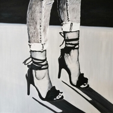 Pintura titulada "STILETTO HEEL" por Jean-Louis Lopes, Obra de arte original, Oleo