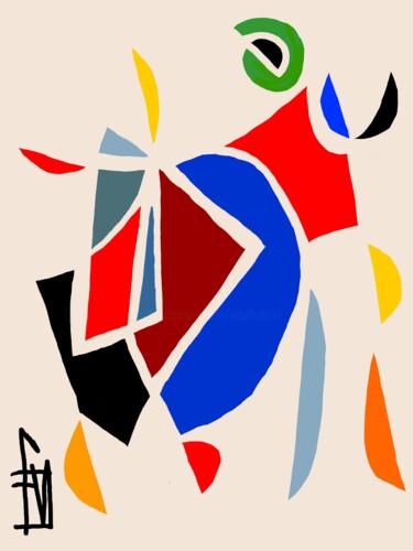 数字艺术 标题为“Décorrélation coule…” 由Franck Vidal, 原创艺术品, 数字油画