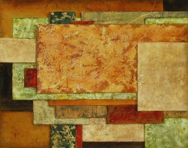 「Layers 10」というタイトルの絵画 Nancy Eckelsによって, オリジナルのアートワーク, オイル