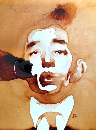 「Serge Gainsbourg -…」というタイトルの絵画 Joany Régibierによって, オリジナルのアートワーク, 水彩画