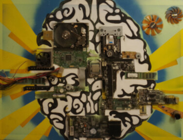 "BRAINWORK" başlıklı Tablo Sebastian Rinkenburger tarafından, Orijinal sanat, Akrilik