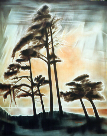 Painting titled "Dialogue" by Marie-Blanche Bayon, Original Artwork, Acrylic Mounted on Wood Stretcher frame
