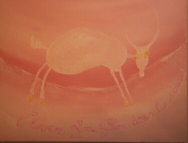 Peinture intitulée "L'hiver j'me Yétise…" par Yorgos Tambaktis, Œuvre d'art originale, Acrylique