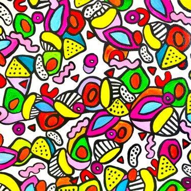 151. Töpsikki, available on redbubble linktr.ee/veerazukova Pintura titulada "151. Töpsikki, avai…" por Veera Zukova, Obra de arte original, Acrílico Montado en Bastidor de camilla de…