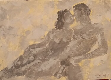 绘画 标题为“AMANTES II” 由Francisco Serrano Gutierrez, 原创艺术品, 丙烯