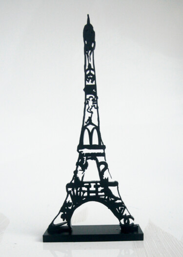 Sculpture intitulée "PyB TOUR EIFFEL art…" par Pyb, Œuvre d'art originale, Résine