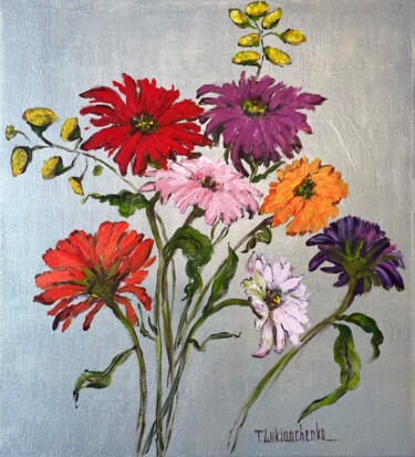 绘画 标题为“Game of flowers” 由Tetiana Lukianchenko, 原创艺术品, 丙烯