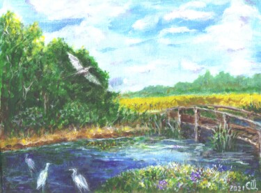 绘画 标题为“l'été” 由Sergiy Tsymbalov, 原创艺术品, 丙烯