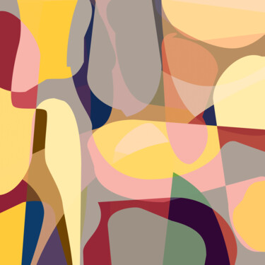 Digitale Kunst mit dem Titel "Ethno" von Ludwig Brogl, Original-Kunstwerk, Digitale Malerei