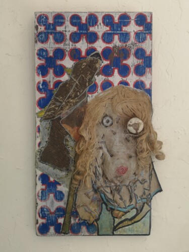 Textielkunst getiteld "Lycanthropie" door Pilado, Origineel Kunstwerk, Stof