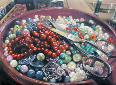 Pintura titulada "Tresor 1" por Josep Maria Fontanet Sureda, Obra de arte original, Oleo Montado en Bastidor de camilla de m…