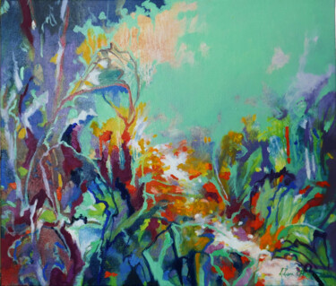 Tant que nous partageons ce soupir de chaleur sans algorithm Painting titled "Tant que nous parta…" by Liliane Camier, Original Artwork, Oil