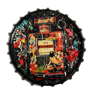 雕塑 标题为“Capsule Mickey Herm…” 由Patricia Ducept (Art'Mony), 原创艺术品, 丙烯