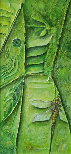 LIBELLULA II Malerei mit dem Titel "LIBELLULA II" von Vittoriana Mascheroni, Original-Kunstwerk, Acryl