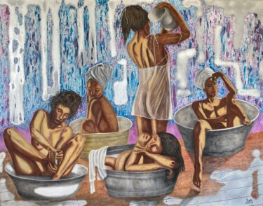 Bath Series II "Bath Series II" başlıklı Tablo Hüseyin Ak tarafından, Orijinal sanat, Petrol
