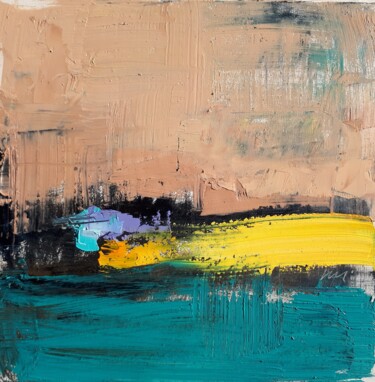 Painting titled "Rape field" by Kazimierz Mordarski, Original Artwork, Oil