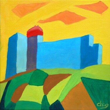 Citadelle-005 Painting titled "Citadelle-005" by Christian Bailly-Grandvaux, Original Artwork, Oil