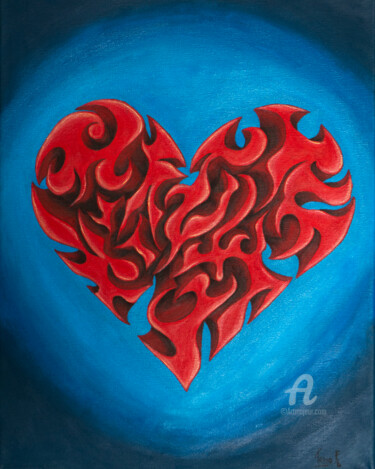 I LOVE YOU ALL Painting titled "I LOVE YOU ALL" by Pedro Giovanni Fiascunari Bejarano, Original Artwork, Acrylic