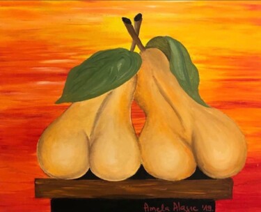 绘画 标题为“« Pears In Love «” 由Amela Muranovic Alagic, 原创艺术品, 丙烯