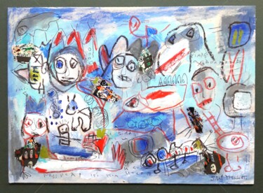 Malerei mit dem Titel "last summerday" von Silvia Messerli, Original-Kunstwerk, Acryl