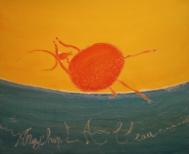 Peinture intitulée "Allez Hop ! A l'eau" par Yorgos Tambaktis, Œuvre d'art originale, Acrylique