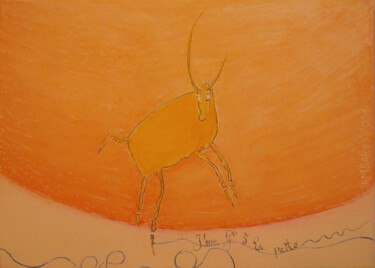 Peinture intitulée "J'me fil à la patte" par Yorgos Tambaktis, Œuvre d'art originale, Acrylique