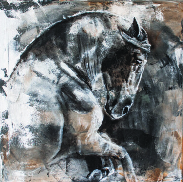 Horses C001 绘画 标题为“Horses C001” 由Artem Usá, 原创艺术品, 丙烯
