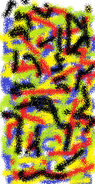 数字艺术 标题为“Fragmentos1” 由Cristian Silva, 原创艺术品, 数字油画