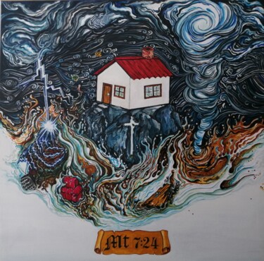 제목이 "MT 7:24"인 미술작품 David Falcão (ACRYLIC MOODS)로, 원작, 아크릴