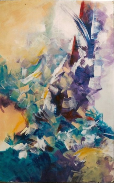 Peinture intitulée "petites Lumières de…" par Anne-Frédérique Ferret, Œuvre d'art originale