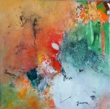 Malerei mit dem Titel "REF 61-15 - Le Wing…" von Jeanne, Original-Kunstwerk, Acryl Auf Keilrahmen aus Holz montiert