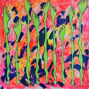 Peinture intitulée "Sciapoïdes" par Delphine Dessein, Œuvre d'art originale, Acrylique