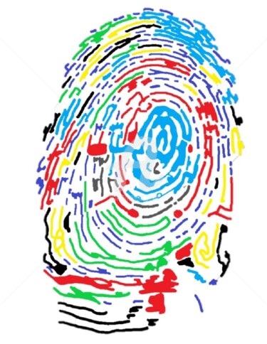 Digital Arts titled "Finger Print" by Afzal Shaikh, Original Artwork, Digital Painting
