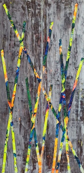Peinture intitulée "Syncrétisme" par Delphine Dessein, Œuvre d'art originale, Acrylique