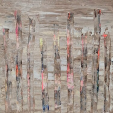 Peinture intitulée "Libération 35" par Delphine Dessein, Œuvre d'art originale, Acrylique