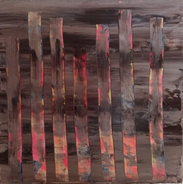 Peinture intitulée "Libération (45)" par Delphine Dessein, Œuvre d'art originale, Acrylique