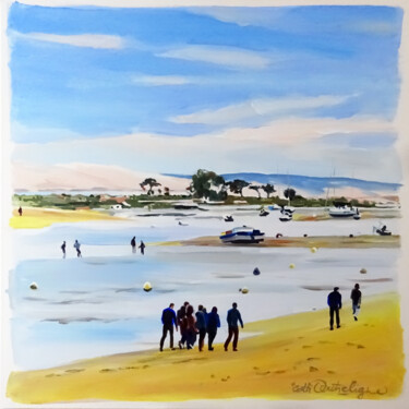 Painting titled "Le Mimbeau" by Cathy Doutreligne, Original Artwork, Acrylic Mounted on Wood Stretcher frame