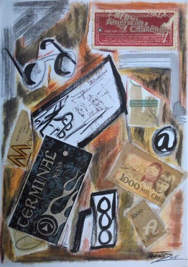 Collages titled "Urb" by Franco, Original Artwork, Collages