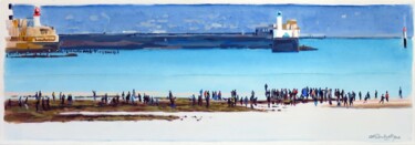 Peinture intitulée "Marée haute" par Cathy Doutreligne, Œuvre d'art originale, Acrylique