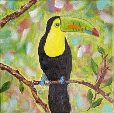 Toucan Bird 绘画 标题为“Toucan Bird” 由Tatyana Zarembovskaya, 原创艺术品, 油