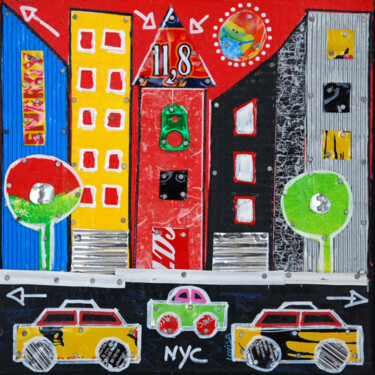 Collages getiteld "11,8" door Brigitte Lovisa, Origineel Kunstwerk, Collages