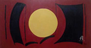 Painting titled "Nascente" by Franco, Original Artwork, Acrylic Mounted on Wood Panel