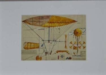 Gravures & estampes intitulée "Helicopanthe_" par Serge Reynaud (Art of Flying), Œuvre d'art originale, Impression numérique