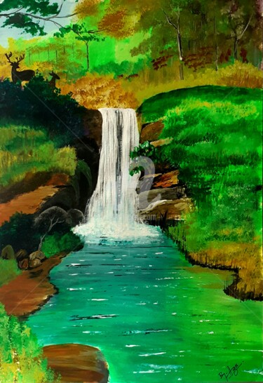 Painting titled "Vastu Painting" by Afzal Shaikh, Original Artwork, Acrylic