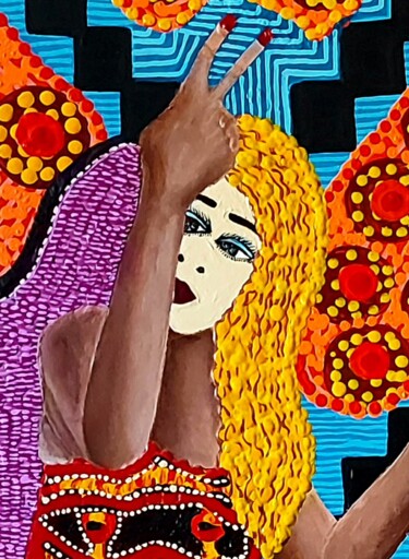Leading Israeli women telling career artist Mirit Ben-Nun 绘画 标题为“Leading Israeli wom…” 由Mirit Ben-Nun, 原创艺术品, 丙烯