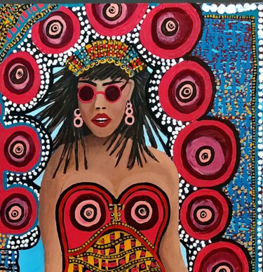 Israeli art Mirit Ben-Nun modern artist original painting 绘画 标题为“Israeli art Mirit B…” 由Mirit Ben-Nun, 原创艺术品, 丙烯