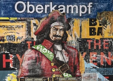 Collages intitulée "le pirate" par Rodrigue Grego, Œuvre d'art originale, Collages